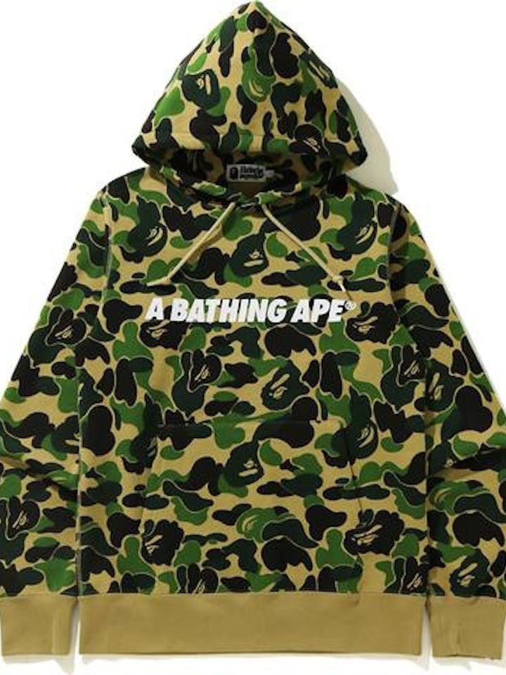 Bape A Bathing Ape Green Black Camo Hoodie